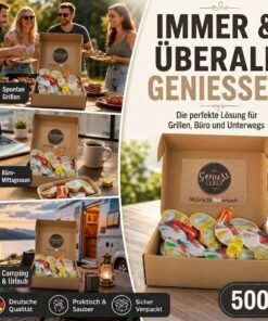 Genussleben Mini-Wurst-Box für Büro, Camping und unterwegs